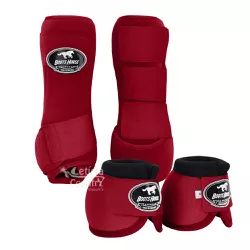 Kit Caneleiras e Cloche Boots Horse Dianteiro Color Vinho 6318
