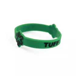 Pulseira Tuff Azul Turquesa com Logo e Escrita Pink S/M