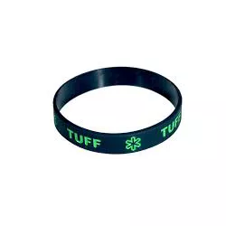 Pulseira Tuff Preta com Logo e Escrita Verde S/M 6497