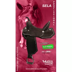 Sela Três Tambores Personalizada LC Import's 8472 ... - LETÍCIA COUNTRY IMPORT'S