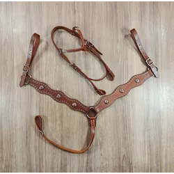 Conjunto Cabeçada e Peiteira Personalizado Master Selas 3894