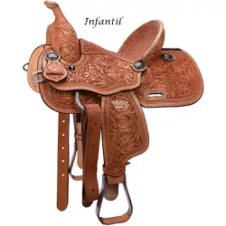  Sela de Tambor Infantil em Couro Rancheira Toda B... - LETÍCIA COUNTRY IMPORT'S