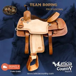 Sela de Laço Team Roping Profissional Pro Horse 52... - LETÍCIA COUNTRY IMPORT'S