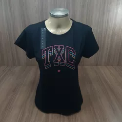 Camiseta Custom MC Estampada 50451 - Preto 7188 - ... - LETÍCIA COUNTRY IMPORT'S