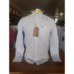 Camisa Custom ML Xadrez (2728L) Azul 7471 - 7471 - LETÍCIA COUNTRY IMPORT'S