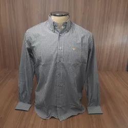 Camisa Western Ranch Masculina Xadrez Manga longa ... - LETÍCIA COUNTRY IMPORT'S