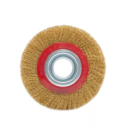 Escova Rotativa Circular Latonada com Adaptador 6