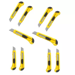 Kit 10 peças Estilete Plástico Largo 18mm Ômega - Loja Caravelas