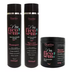 Kit Tratamento Não Fico Sem Revitalização Ácida Duetto - Loja Duetto Super