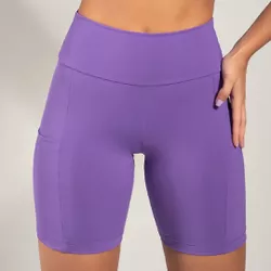 29425 - Short fitness médio. - Roxo - Duzani
