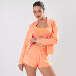 30936 - Jaqueta Fitness. - Laranja - Duzani