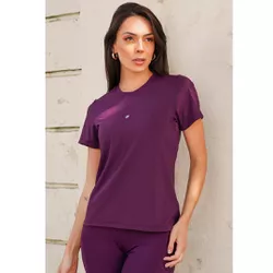 29343 - Blusa manga curta. - Roxo - Duzani