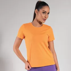 29428 - Blusa manga curta. - LARANJA - Duzani
