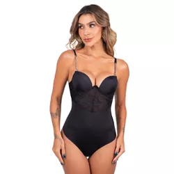 29080 - Body aro inteiro fio. - Preto - Duzani
