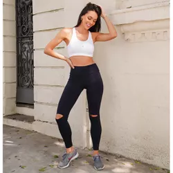 28421 - Calça legging. - Preto - Duzani