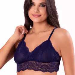 30648 - Conjunto triângulo. Calcinha fio - Azul - Duzani