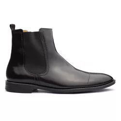 Bota Masculina Prado Francajel Preta em Couro - 3565 - LOJA FRANCAJEL