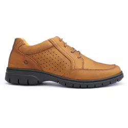 Sapato Masculino Full Relax Francajel Conhaque em Couro - 3923 - LOJA FRANCAJEL