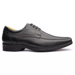 Sapato Social Masculino Pro Shock Francajel Preto em Couro - 4534 - LOJA FRANCAJEL