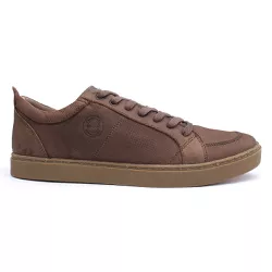 Sapatênis Masculino X-Traball Francajel Cafe em couro - 5696 - LOJA FRANCAJEL