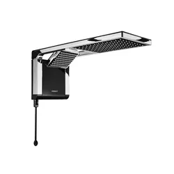 Chuveiro Lorenzetti Acqua Duo Flex preto/cromado 1... - Loja Gomes