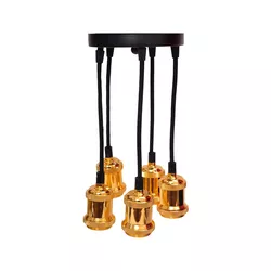 Pendente Avant Benjamin 5 E27 Gold - Loja Gomes