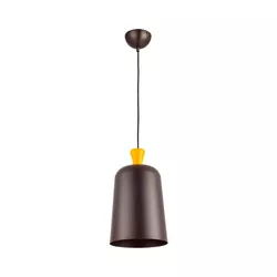 Pendente Avant Bell Aço 1 E27 230MM Café - Loja Gomes