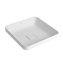 Cuba Deca Sobrepor Quadrada 40cm L21040 17 Branco - Loja Gomes