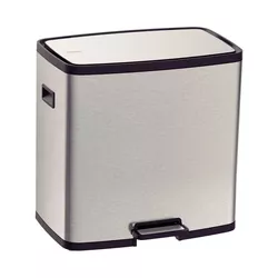 Lixeira Tramontina Inox com Pedal 15+15L 94544/430 - Loja Gomes