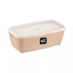 Pote Multiuso Retangular UZ 1,5L Cappuccino UZ225-... - Loja Gomes