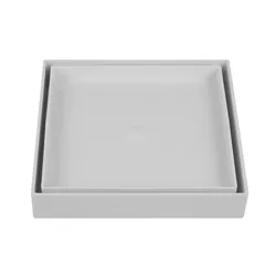 Ralo oculto Astra quadrado universal 15x15 Branco - Loja Gomes