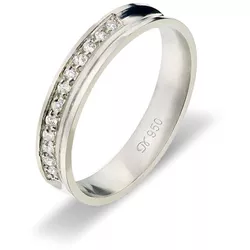 Aliança De Prata 950 1001c.3 - Lojão Das Alianças
