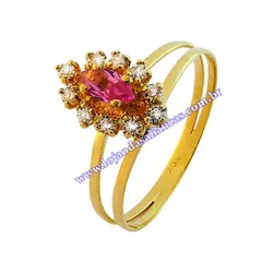 Anel De Formatura Em Ouro 18k 750 - Lojão Das Alianças
