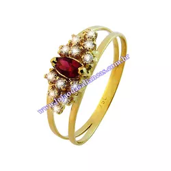 Anel De Formatura Em Ouro 18k 750 - Lojão Das Alianças