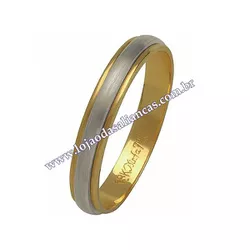 Aliança De Ouro 18k 750 10036.1 - Lojão Das Alianças