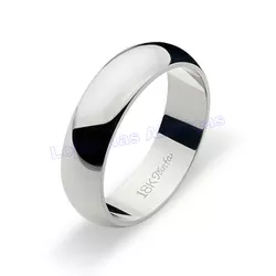 Aliança De Ouro Branco 18k 750 10194.5 - Lojão Das Alianças
