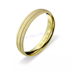Aliança De Ouro 18k 750 10001.1 - Lojão Das Alianças