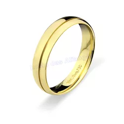 Aliança De Ouro 18k 750 10003.1 - Lojão Das Alianças