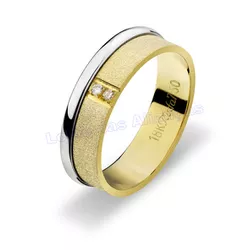 Aliança De Ouro 18k 750 10019.1 - Lojão Das Alianças