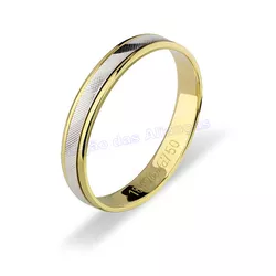 Aliança De Ouro 18k 750 10037.1 - Lojão Das Alianças
