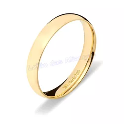 Aliança De Ouro 18k 750 10038.1 - Lojão Das Alianças