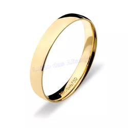 Aliança De Ouro 18k 750 10039.1 - Lojão Das Alianças