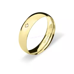 Aliança De Ouro 18k 750 10043.1 - Lojão Das Alianças