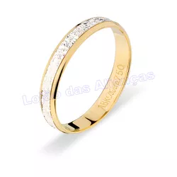 Aliança De Ouro 18k 750 10067.1 - Lojão Das Alianças