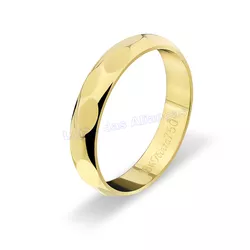 Aliança De Ouro 18k 750 10072.1 - Lojão Das Alianças
