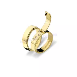Aliança De Ouro 18k 750 10077.1 - Lojão Das Alianças