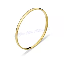 Aliança De Ouro 18k 750 10111.1 - Lojão Das Alianças