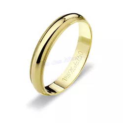 Aliança De Ouro 18k 750 10169.1 - Lojão Das Alianças