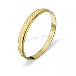 Aliança De Ouro 18k 750 10184.1 - Lojão Das Alianças
