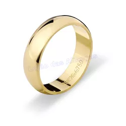 Aliança De Ouro 18k 750 10193.1 - Lojão Das Alianças